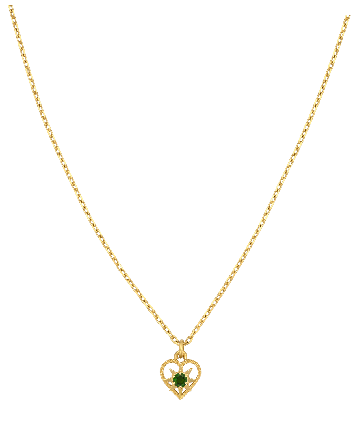 Zoe & Morgan | Kind Heart Necklace - Gold/Chrome Diopside