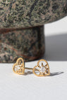 Zoe & Morgan | Kind Heart Earrings - Gold/White Zircon