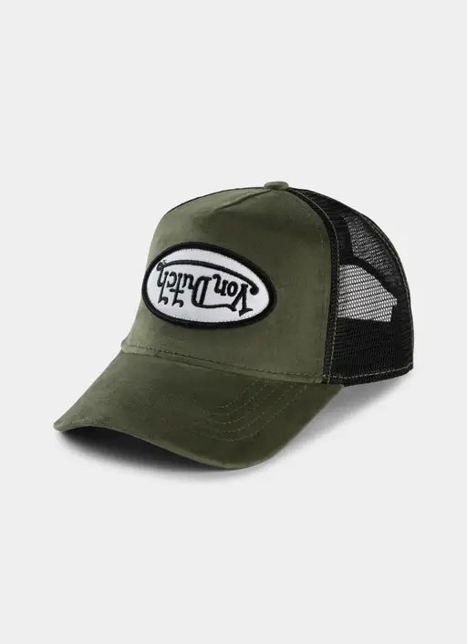 Von Dutch | Velvet Trucker Hat - Dark Green