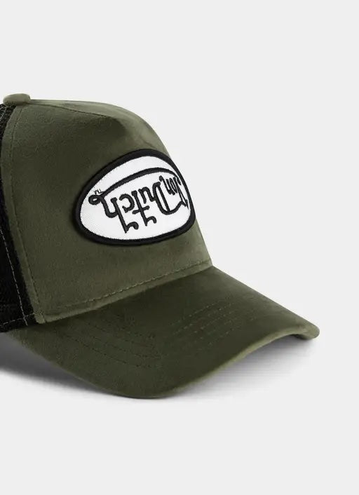 Von Dutch | Velvet Trucker Hat - Dark Green