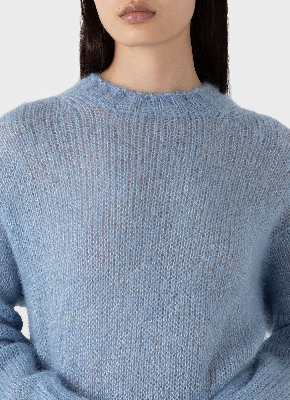 Sunspel | Mohair Jumper - Cornflower