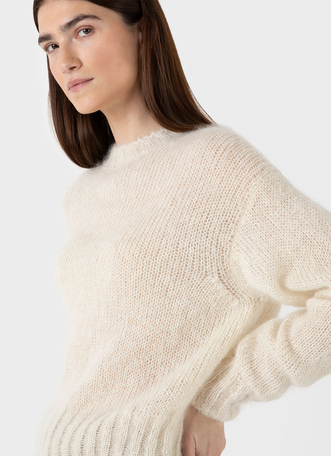 Sunspel | Mohair Jumper - Ecru