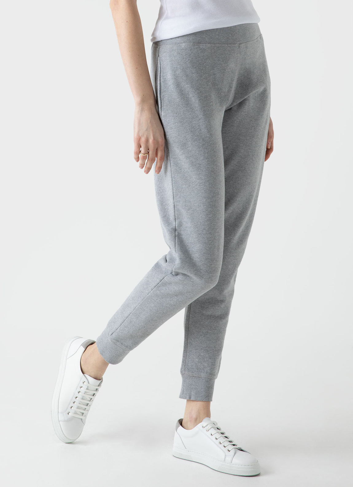 Sunspel | Loopback Trackpant - Grey Melange