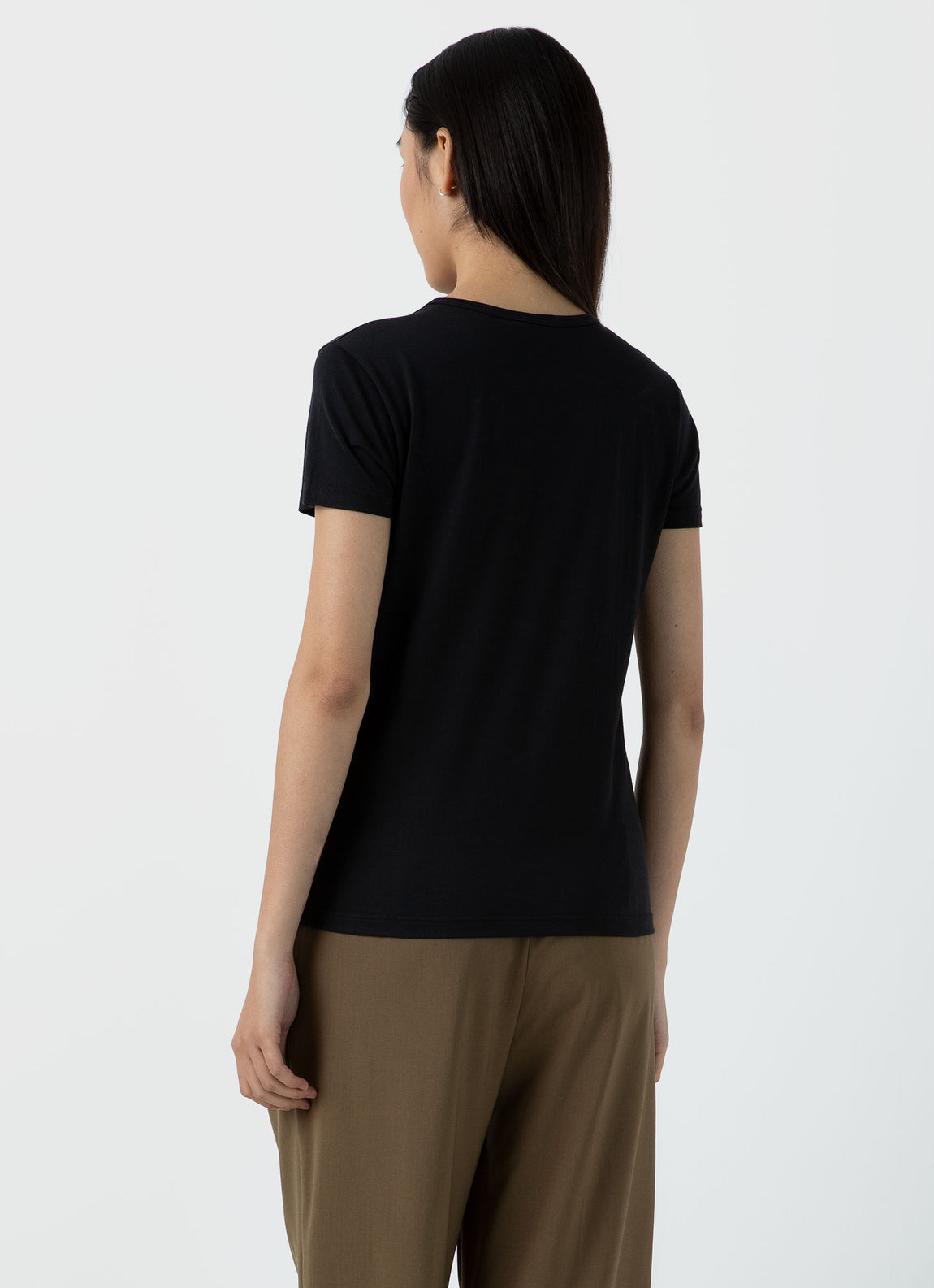 Sunspel | Shortsleeve Crew Neck T.Shirt - Black