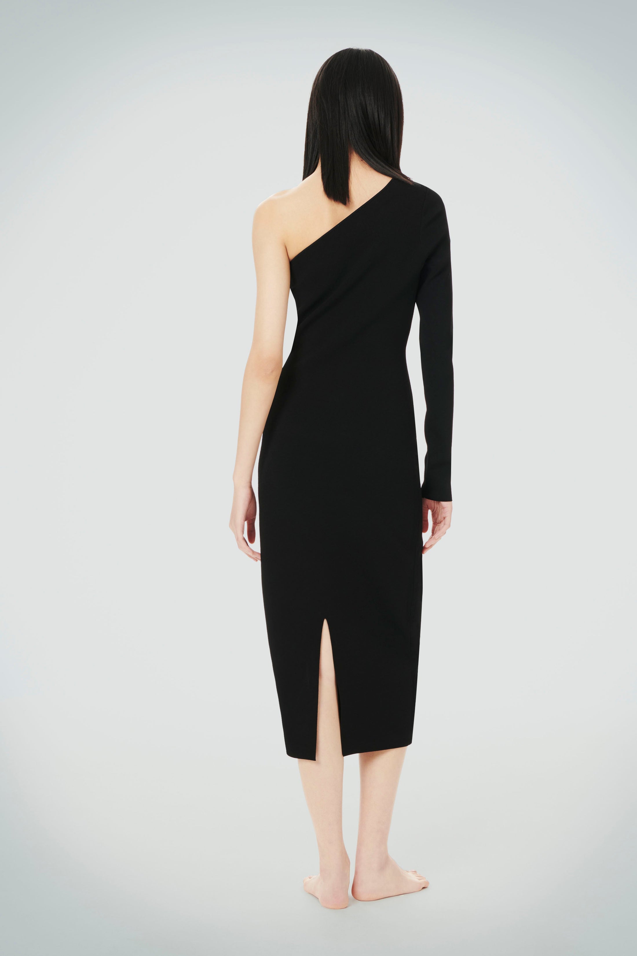 Victoria Beckham | VB Body One Shoulder Midi Dress - Black