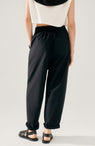 Silk Laundry | Cotton Silk Slouch Pants - Black