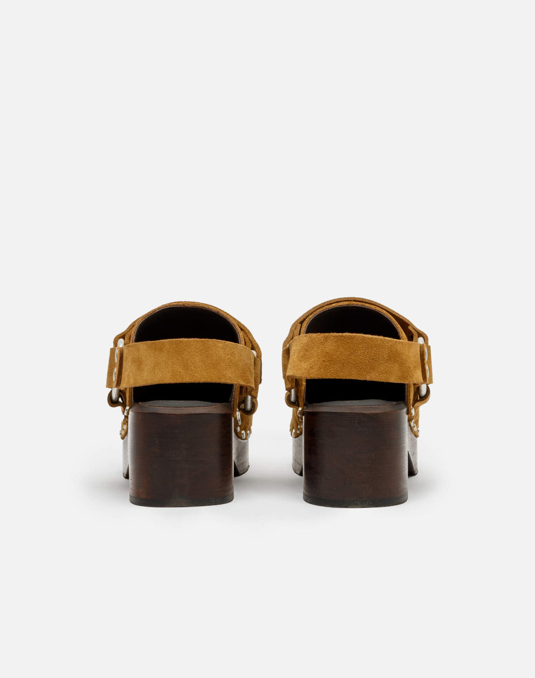RE/DONE | 70s Studded Slingback Clog - Cuoio Suede