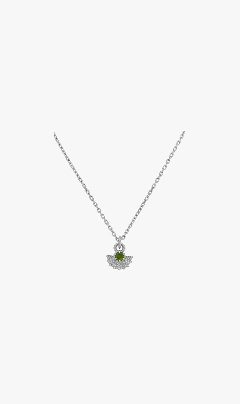 Zoe & Morgan | Eos Necklace - Sterling Silver With Chrome Diopside