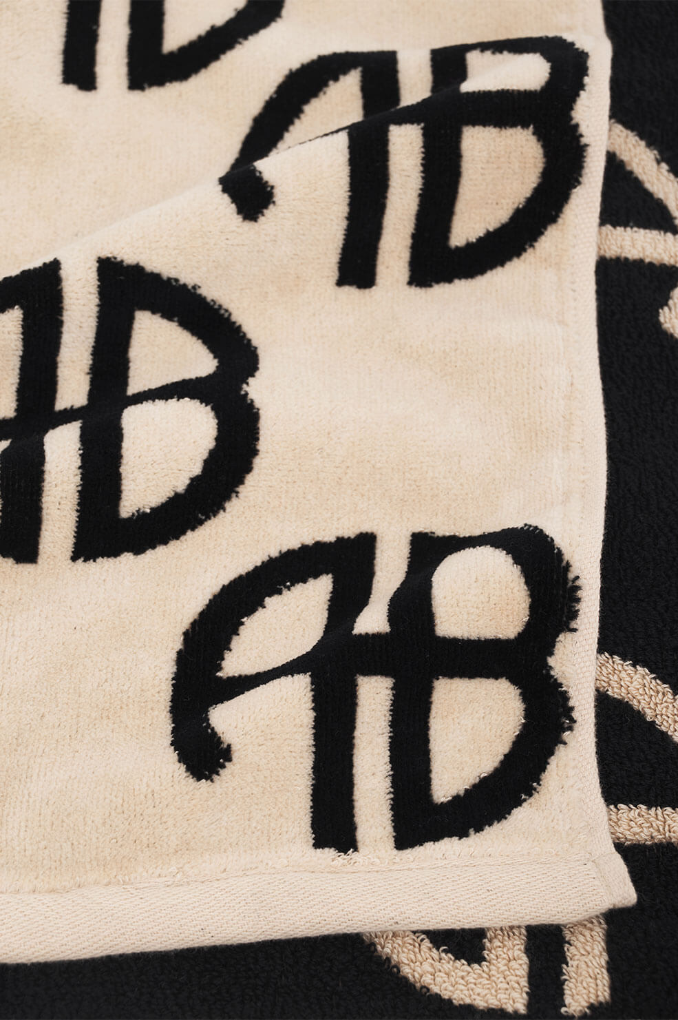 Anine Bing | Bahia Towel - Beige Monogram Print