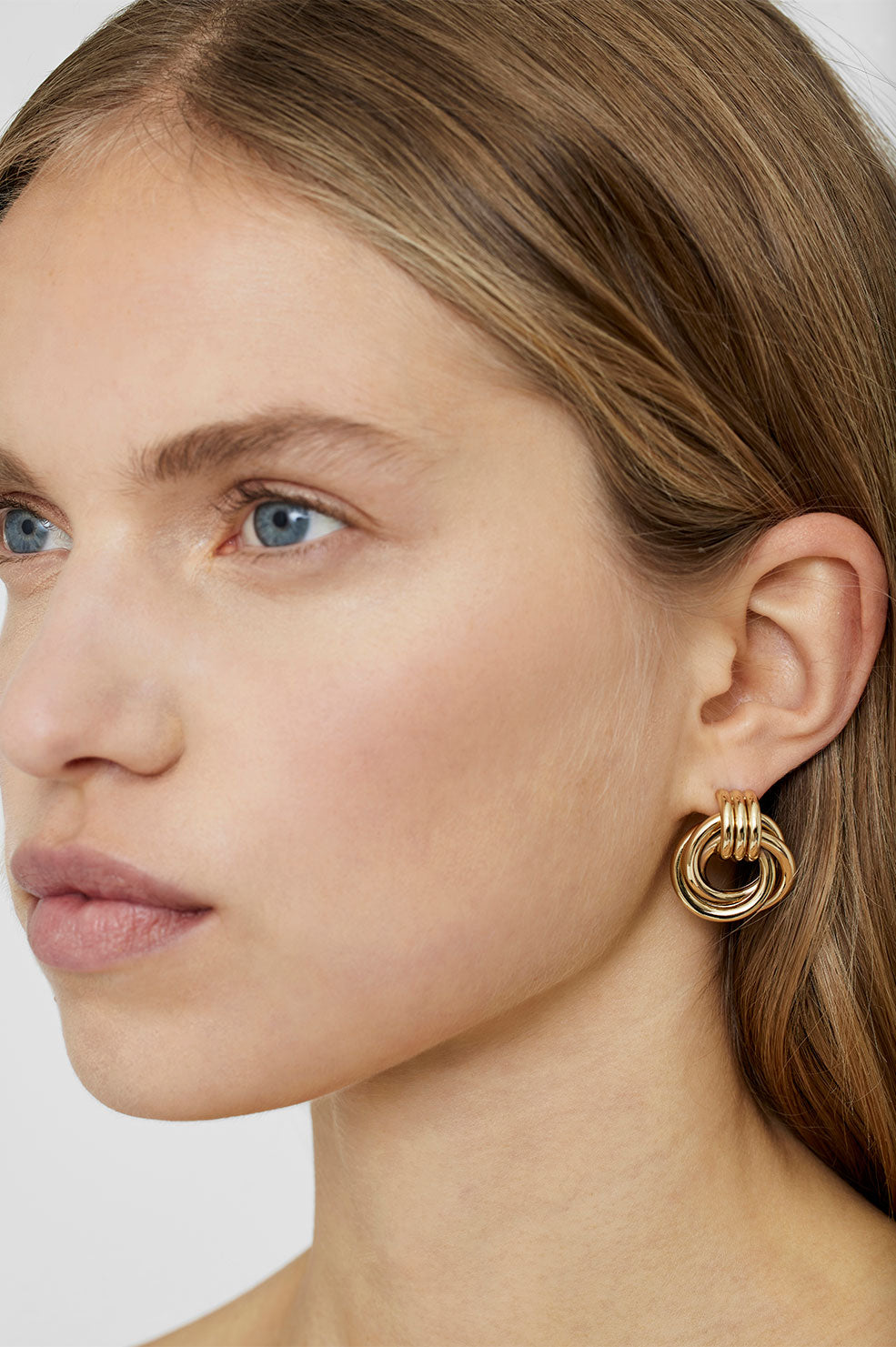 Anine Bing | Triple Knot Earrings - Gold