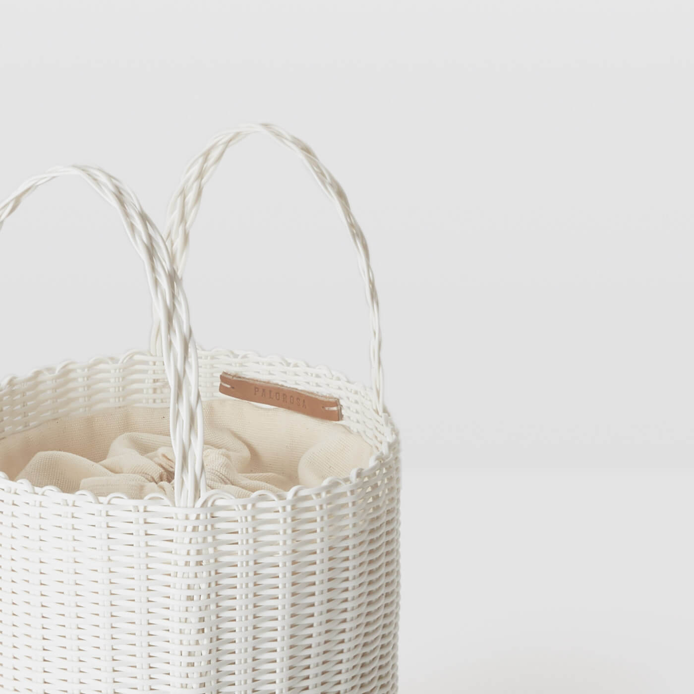 Palorosa | Small Bucket Basket - White
