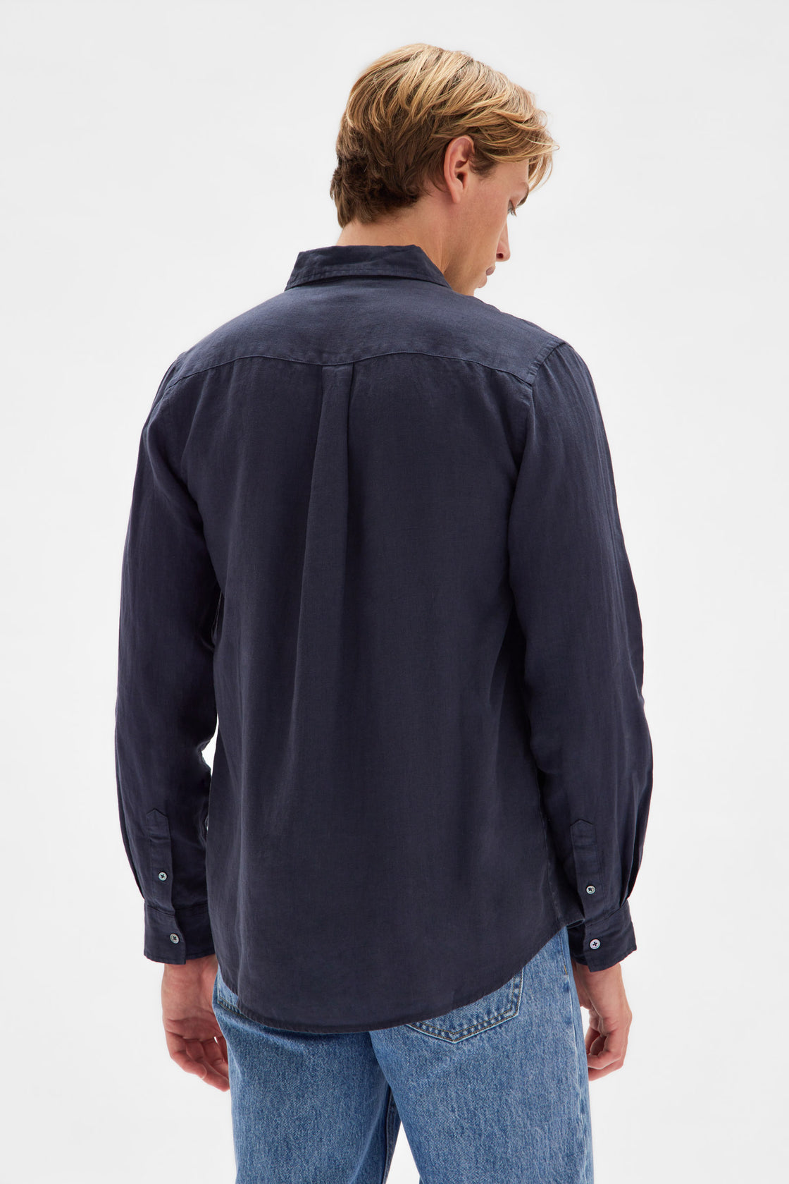 Assembly Label | Casual Long Sleeve Shirt - True Navy