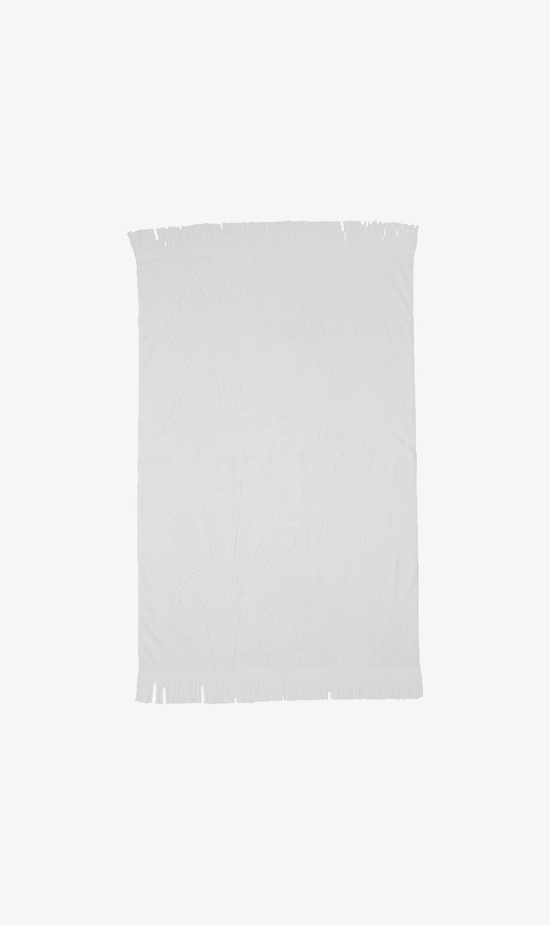 SIR The Label | Fringed Towel - White