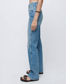RE/DONE | 90s High Rise Loose - Worn Heather Blue