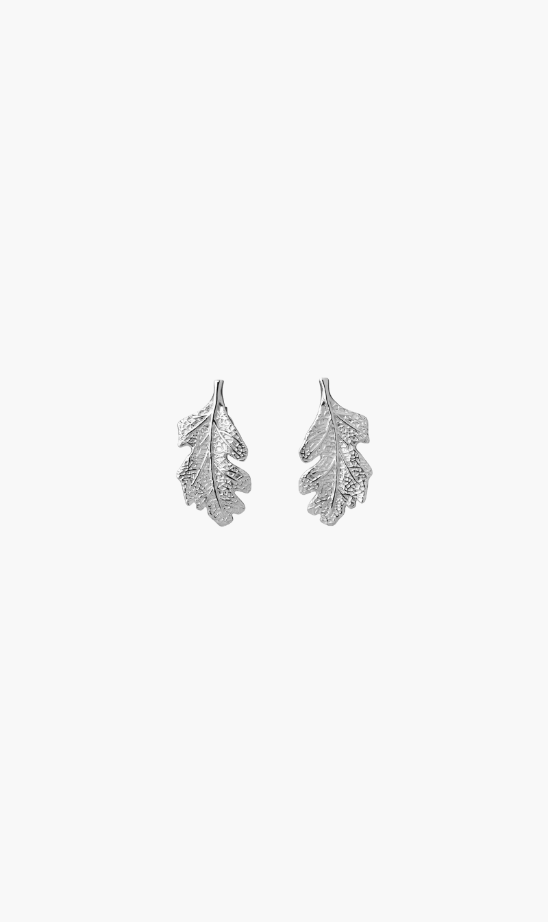 Karen walker | Leaf Studs - Silver