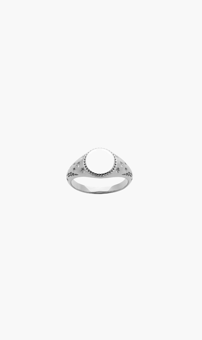 Karen walker jewellery | Society Signet Ring - Silver