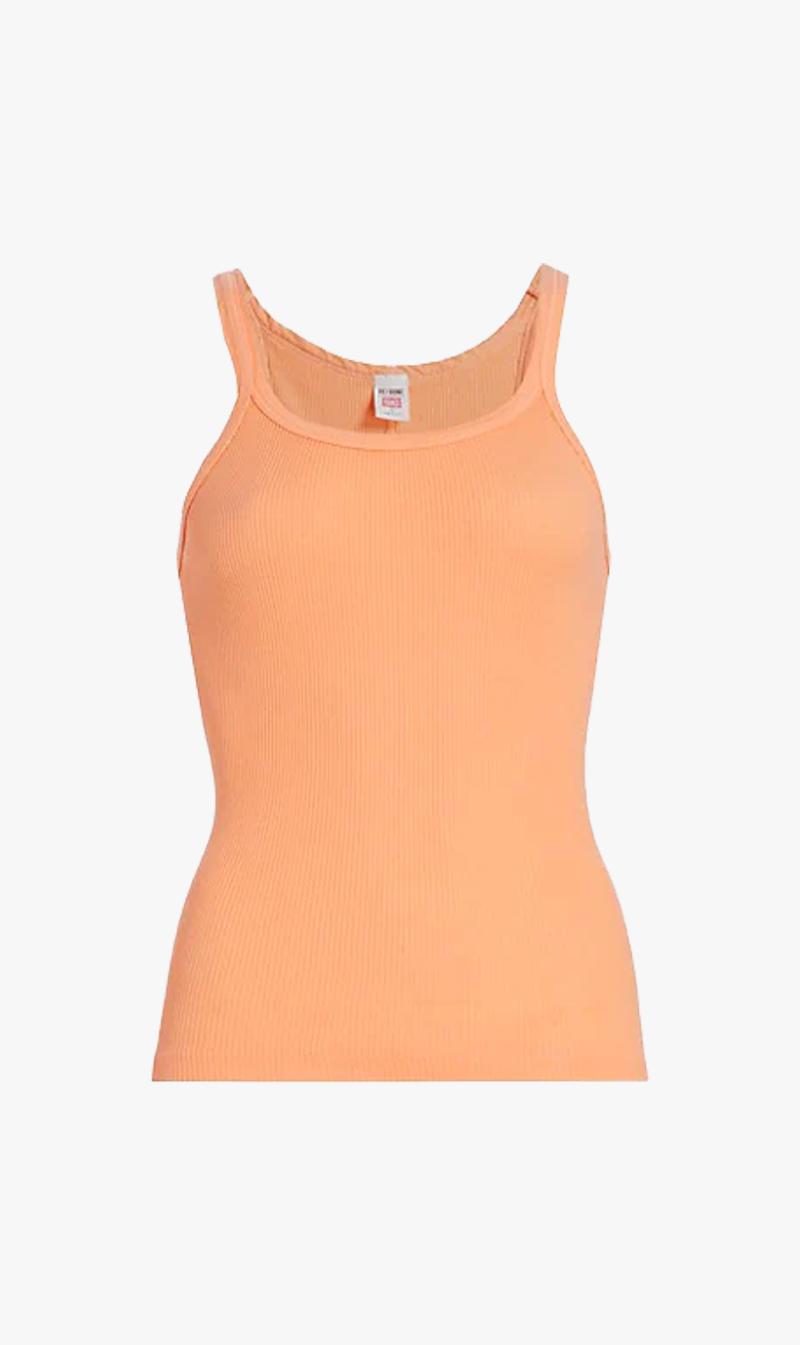 RE/DONE | Ribbed Tank - Apricot