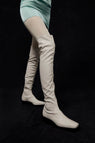 Rebe | Paris Over-The-Knee Boot - Ivory
