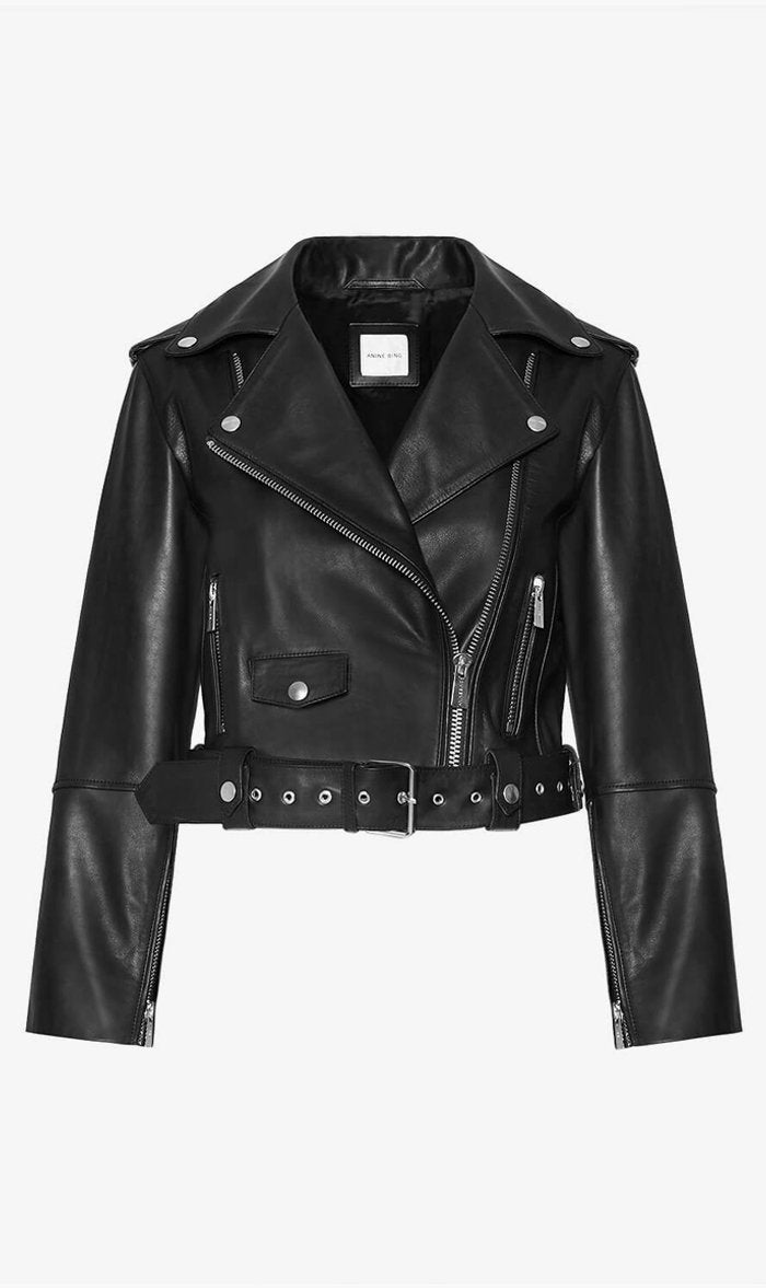 Anine Bing Womens Jacket BLACK / XS Anine Bing | Remy Leather Jacket - Black