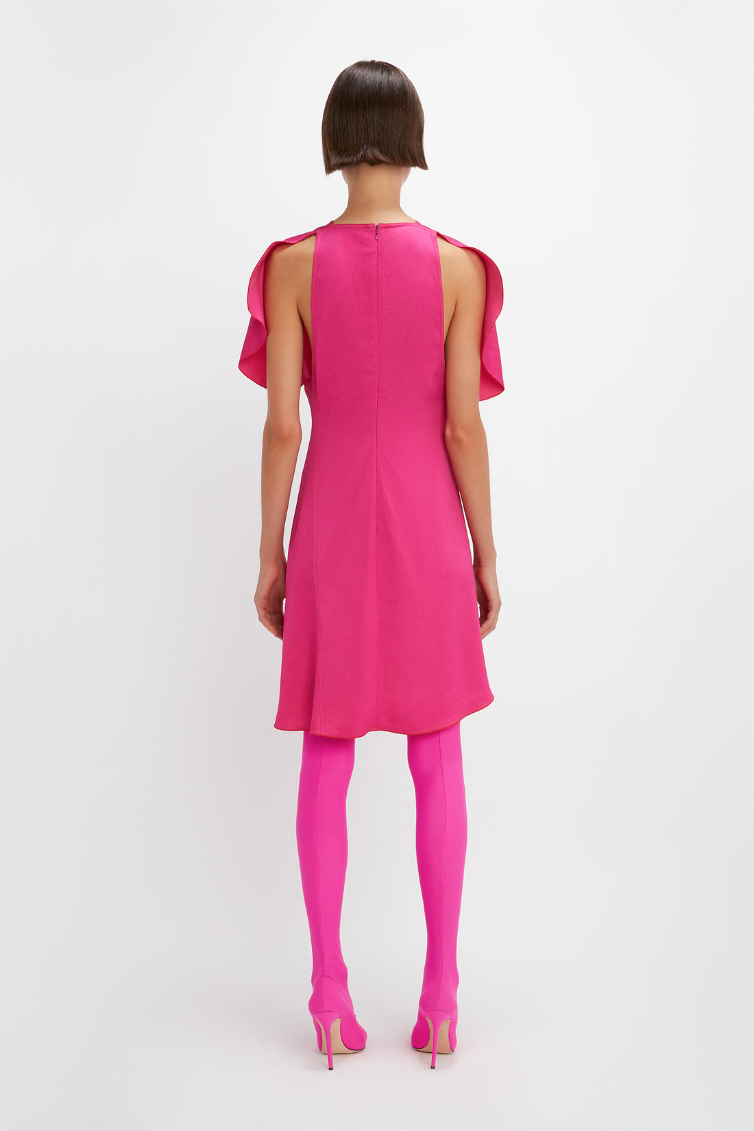 Victoria Beckham | Cap Sleeve Mini Dress - Fuchsia
