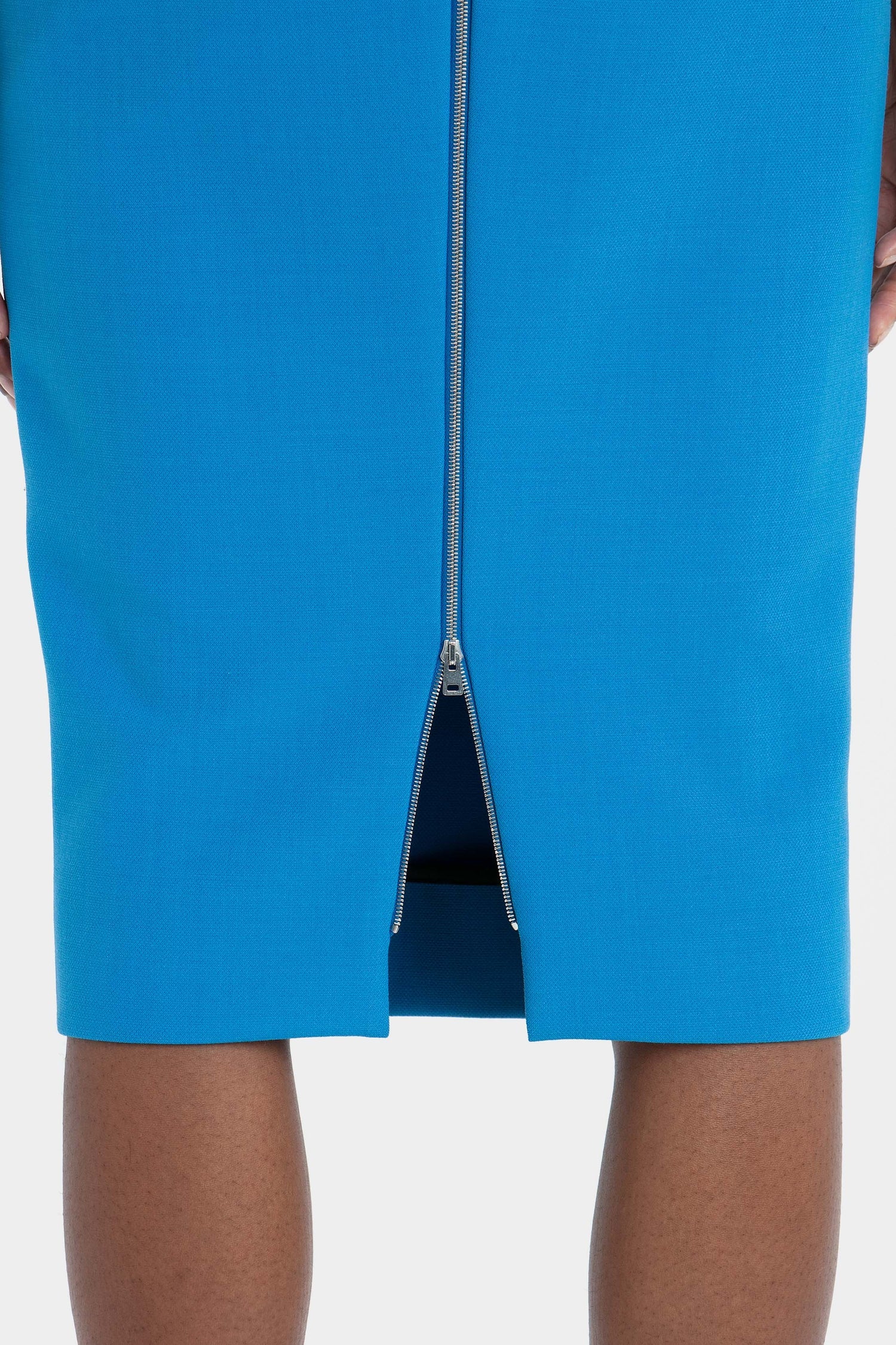 Victoria Beckham | Spiral Seam T.Shirt Fitted Dress - Sky Blue
