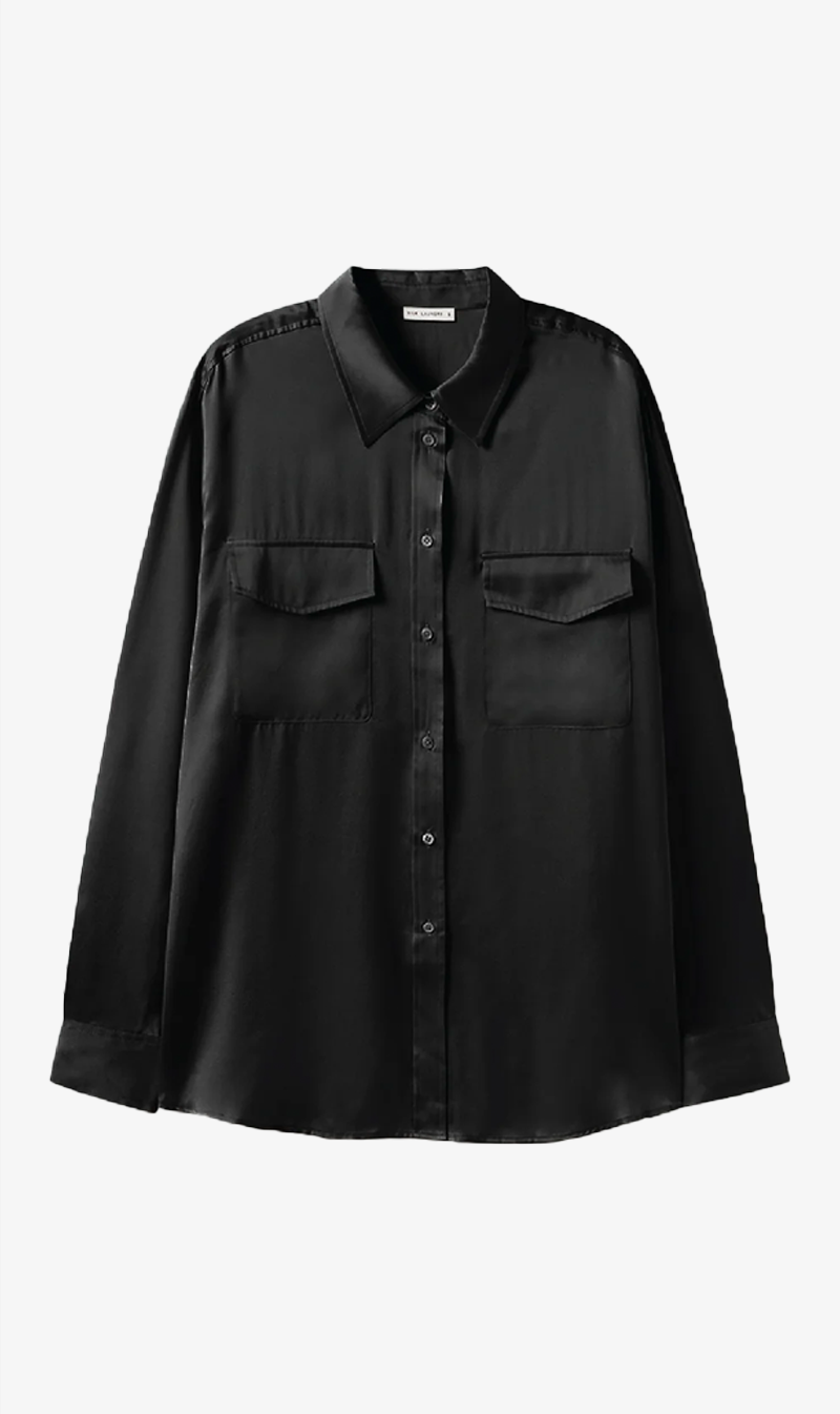 Silk Laundry | Boyfriend Shirt - Black