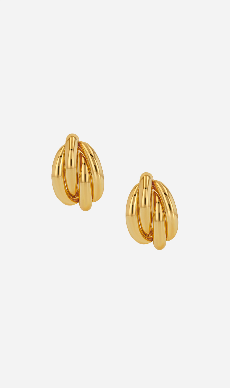 Anine Bing | Knot Earrings - Gold