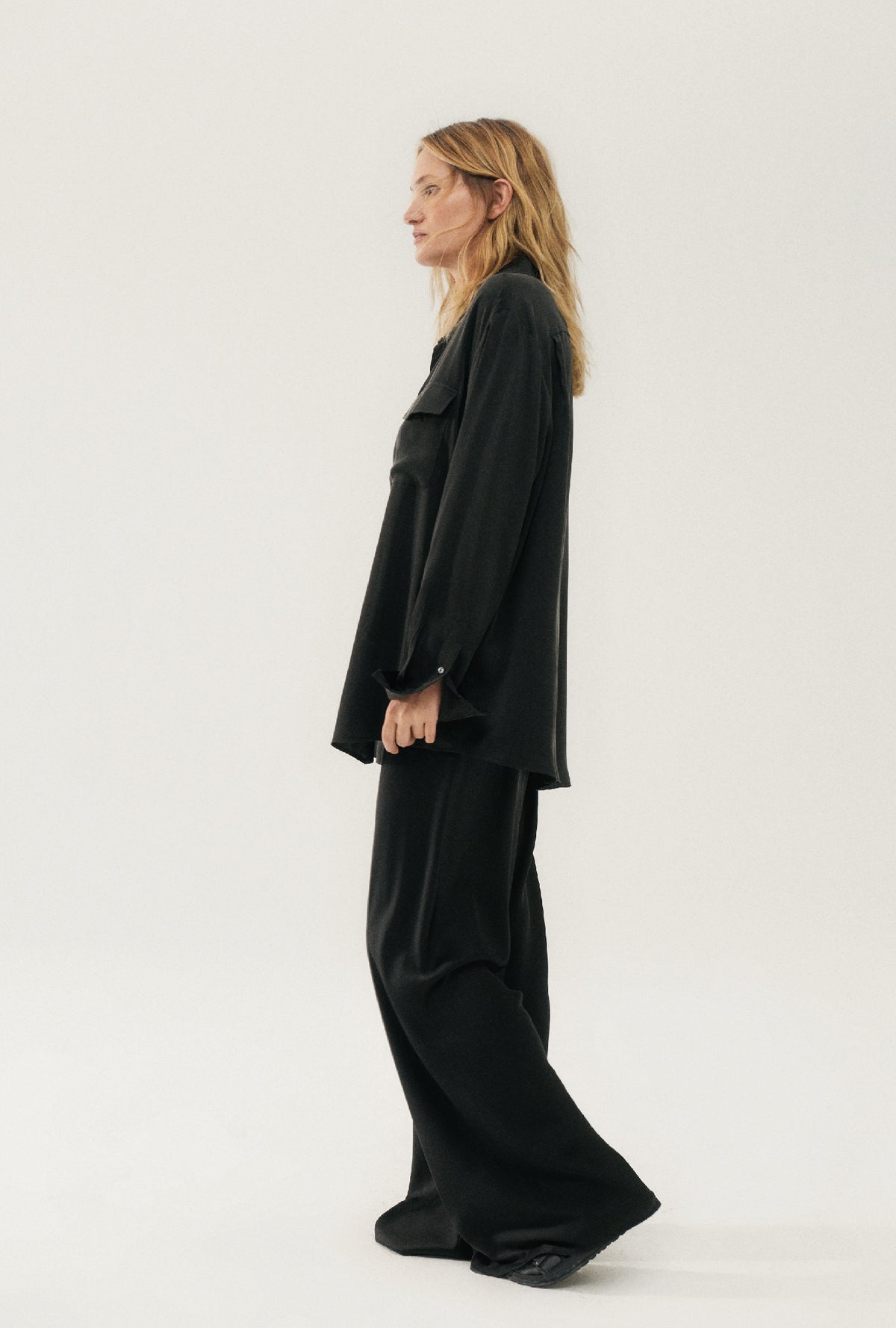 Silk Laundry | Boyfriend Shirt - Black