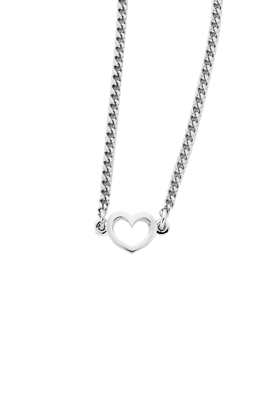 Karen Walker | Mini Heart Necklace 45cm - Silver