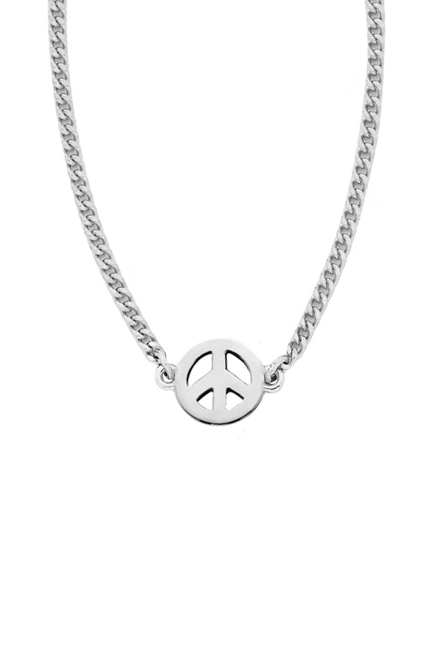 KAREN WALKER JEWELLERY | Peace Necklace 45cm - Silver